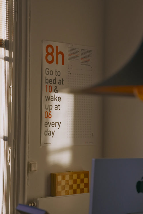 Go to bed at 10 & wake up at 6